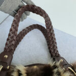 Gucci Pelham Dark Brown/Beige Fur with Leather and Light Gold Hardware #OKYR-10 - Image 12