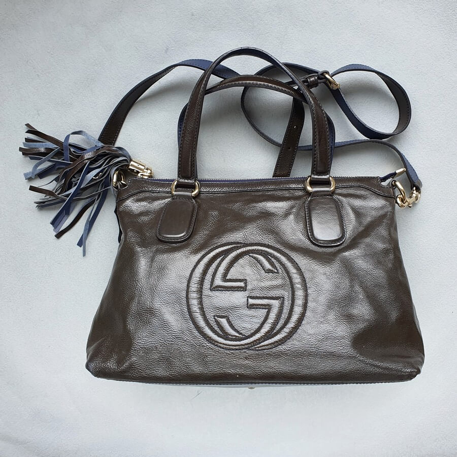 Gucci Soho Bag Brown Leather with Gold Hardware #GLRKE-4