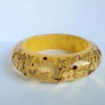 LV Bangle Resin Gold Tone Monogram Inclusion Bangle #OKCT-17 - Image 5