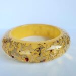 LV Bangle Resin Gold Tone Monogram Inclusion Bangle #OKCT-17 - Image 4