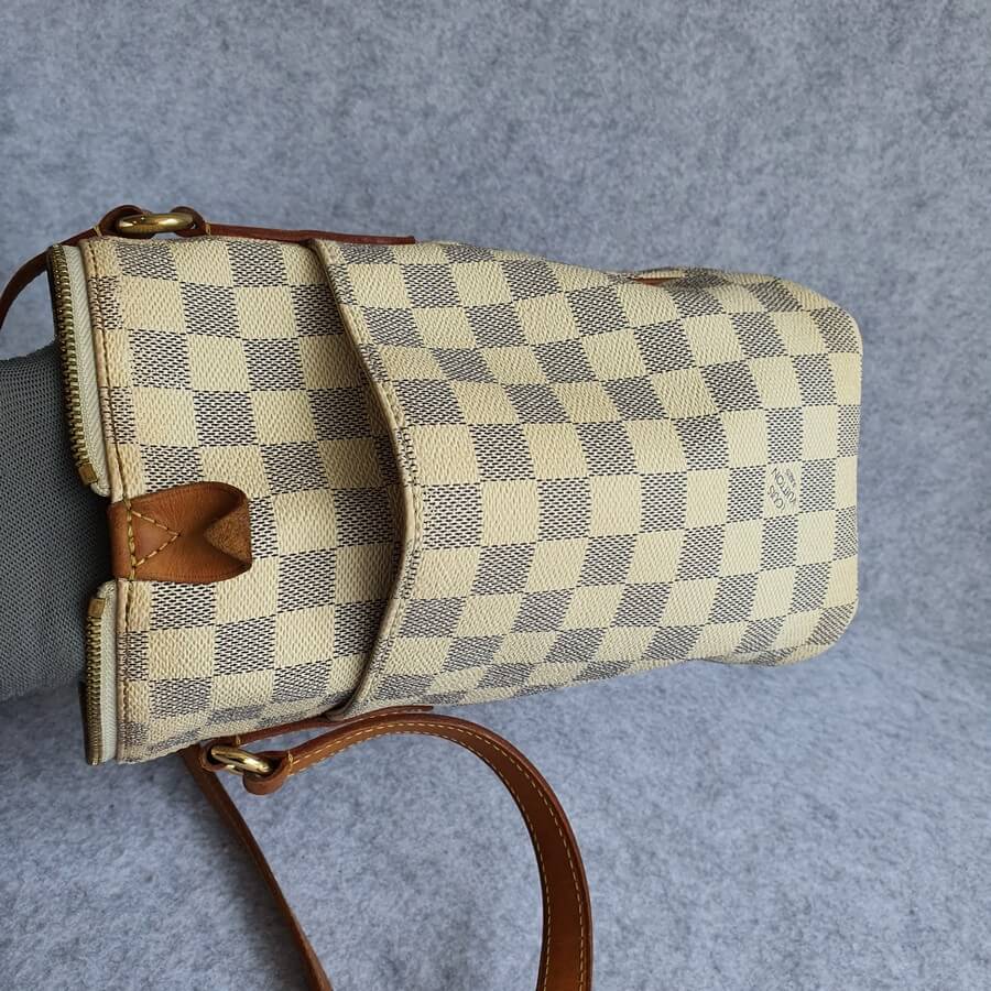 LV Totally PM Damier Azur Coated Canvas with Leather and Gold Hardware  #GLRKE-2 – Luxuy Vintage