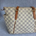 LV Totally PM Damier Azur Coated Canvas with Leather and Gold Hardware #GLRKE-2 - Image 5