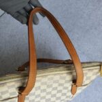 LV Totally PM Damier Azur Coated Canvas with Leather and Gold Hardware #GLRKE-2 - Image 17
