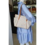 LV Totally PM Damier Azur Coated Canvas with Leather and Gold Hardware #GLRKE-2 - Image 30