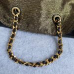 LV Tote Black/gold Fabric with Leather and Gold Hardware #OKYR-8 - Image 15