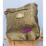 LV Tote Black/gold Fabric with Leather and Gold Hardware #OKYR-8 - Image 2