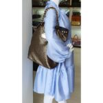 LV Tote Black/gold Fabric with Leather and Gold Hardware #OKYR-8 - Image 23