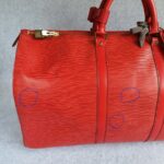 LV Vintage Keepall 55 Red Epi Leather with Gold Hardware #GLRUO-6 - Image 3