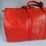 LV Vintage Keepall 55 Red Epi Leather with Gold Hardware #GLRUO-6 - Image 10
