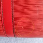 LV Vintage Keepall 55 Red Epi Leather with Gold Hardware #GLRUO-6 - Image 12