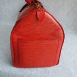 LV Vintage Keepall 55 Red Epi Leather with Gold Hardware #GLRUO-6 - Image 15