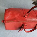LV Vintage Keepall 55 Red Epi Leather with Gold Hardware #GLRUO-6 - Image 16