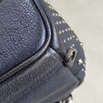 MCM Crossbody Bag/Small Backpack Blue Visetos Coated Canvas With Leather And Silver Hardware #GLRKS-6 - Image 16