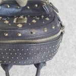 MCM Crossbody Bag/Small Backpack Blue Visetos Coated Canvas With Leather And Silver Hardware #GLRKS-6 - Image 10