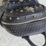 MCM Crossbody Bag/Small Backpack Blue Visetos Coated Canvas With Leather And Silver Hardware #GLRKS-6 - Image 9