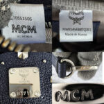 MCM Crossbody Bag/Small Backpack Blue Visetos Coated Canvas With Leather And Silver Hardware #GLRKS-6 - Image 18