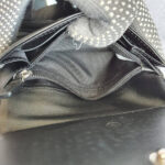 MCM Tri-fold Wallet Silver/Black Visetos Coated Canvas With Leather And Silver Hardware #GLRKS-10 - Image 16