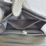 MCM Tri-fold Wallet Silver/Black Visetos Coated Canvas With Leather And Silver Hardware #GLRKS-10 - Image 18