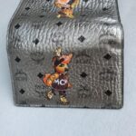 MCM Tri-fold Wallet Silver/Black Visetos Coated Canvas With Leather And Silver Hardware #GLRKS-10 - Image 2