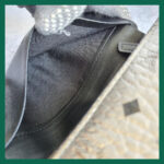 MCM Tri-fold Wallet Silver/Black Visetos Coated Canvas With Leather And Silver Hardware #GLRKS-10 - Image 23