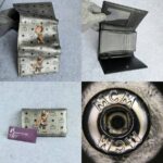 MCM Tri-fold Wallet Silver/Black Visetos Coated Canvas With Leather And Silver Hardware #GLRKS-10 - Image 6