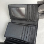 MCM Tri-fold Wallet Silver/Black Visetos Coated Canvas With Leather And Silver Hardware #GLRKS-10 - Image 8