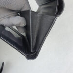 MCM Tri-fold Wallet Silver/Black Visetos Coated Canvas With Leather And Silver Hardware #GLRKS-10 - Image 12