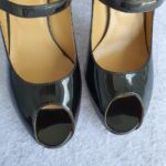 Valentino Garavani Peeptoe Size 38.5 2-Tone Leather Shoes #OKCT-43 - Image 4