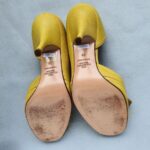 Valentino Garavani Pumps Size 38 Yellow Leather Shoes #OKCT-42 - Image 10