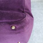 Anya Hindmarch Bag Purple Suede Leather with Leather Gold Hardware #GLRST-2 - Image 15