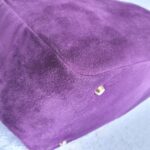 Anya Hindmarch Bag Purple Suede Leather with Leather Gold Hardware #GLRST-2 - Image 17