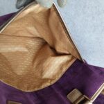 Anya Hindmarch Bag Purple Suede Leather with Leather Gold Hardware #GLRST-2 - Image 34