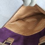 Anya Hindmarch Bag Purple Suede Leather with Leather Gold Hardware #GLRST-2 - Image 35