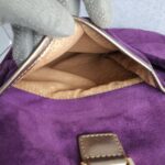 Anya Hindmarch Bag Purple Suede Leather with Leather Gold Hardware #GLRST-2 - Image 28