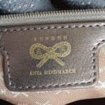 Anya Hindmarch Bag Purple Suede Leather with Leather Gold Hardware #GLRST-2 - Image 25