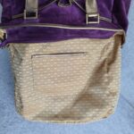 Anya Hindmarch Bag Purple Suede Leather with Leather Gold Hardware #GLRST-2 - Image 30