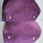 Anya Hindmarch Bag Purple Suede Leather with Leather Gold Hardware #GLRST-2 - Image 18