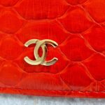 Chanel Wallet On Chain WOC Red Printed Snake Skin with Silver Hardware #OYKU-1 - Image 5