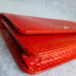 Chanel Wallet On Chain WOC Red Printed Snake Skin with Silver Hardware #OYKU-1 - Image 18