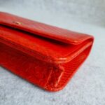 Chanel Wallet On Chain WOC Red Printed Snake Skin with Silver Hardware #OYKU-1 - Image 17