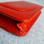 Chanel Wallet On Chain WOC Red Printed Snake Skin with Silver Hardware #OYKU-1 - Image 15