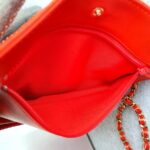 Chanel Wallet On Chain WOC Red Printed Snake Skin with Silver Hardware #OYKU-1 - Image 23