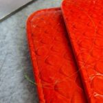 Chanel Wallet On Chain WOC Red Printed Snake Skin with Silver Hardware #OYKU-1 - Image 14