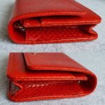 Chanel Wallet On Chain WOC Red Printed Snake Skin with Silver Hardware #OYKU-1 - Image 9