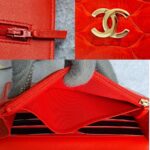 Chanel Wallet On Chain WOC Red Printed Snake Skin with Silver Hardware #OYKU-1 - Image 20