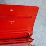 Chanel Wallet On Chain WOC Red Printed Snake Skin with Silver Hardware #OYKU-1 - Image 11