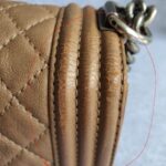 Chanel Boy Medium 25cm Brown Calf Leather with Ruthenium Hardware #GLRYR-1 - Image 17