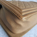 Chanel Boy Medium 25cm Brown Calf Leather with Ruthenium Hardware #GLRYR-1 - Image 14