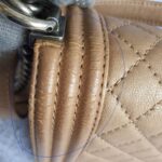 Chanel Boy Medium 25cm Brown Calf Leather with Ruthenium Hardware #GLRYR-1 - Image 15