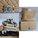 Chanel Boy Medium 25cm Brown Calf Leather with Ruthenium Hardware #GLRYR-1 - Image 21